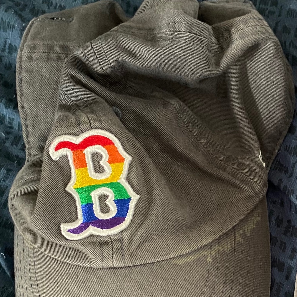 Boston Red Sox Pride Rainbow Hat 47Brand Genuine